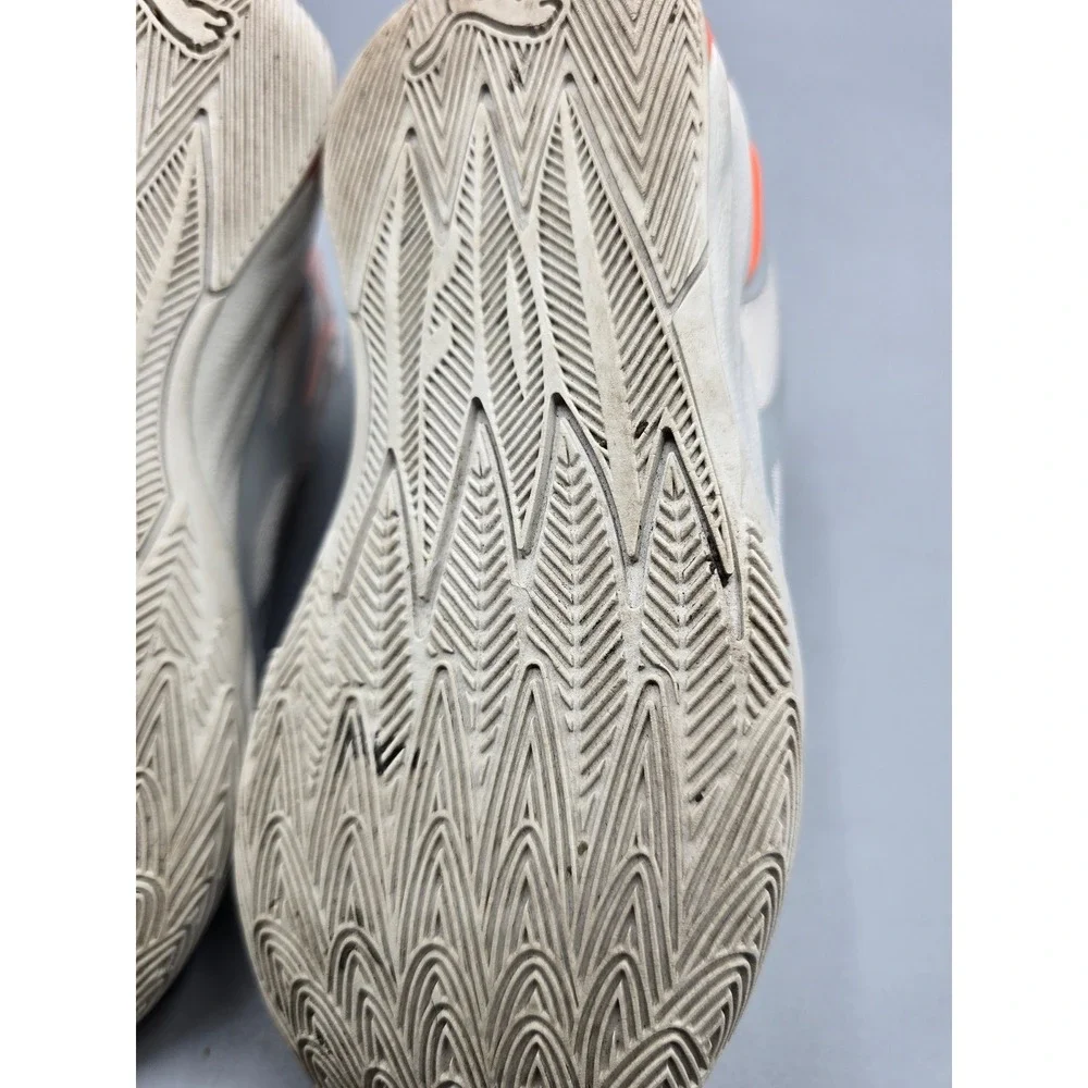 Puma MB.02 LaMelo Ball White Grey Orange Basketball Shoes‎ 11c Kids 377590-01